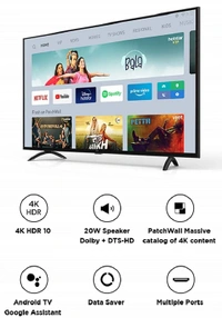 Mi 138.8 cm (55 Inches) 4K Ultra HD Android Smart LED TV 4X - FREE Scheduled Delivery