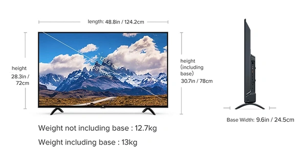 Mi 138.8 cm (55 Inches) 4K Ultra HD Android Smart LED TV 4X - FREE Scheduled Delivery