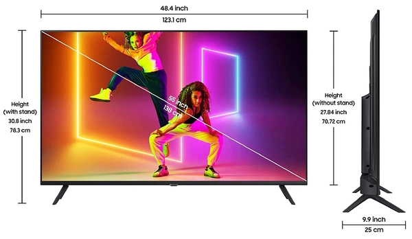 Samsung 138 cm (55 inches) Crystal 4K Series Ultra HD Smart LED TV UA55AUE60AKLXL (Black) (2021 Model) - FREE Scheduled Delivery
