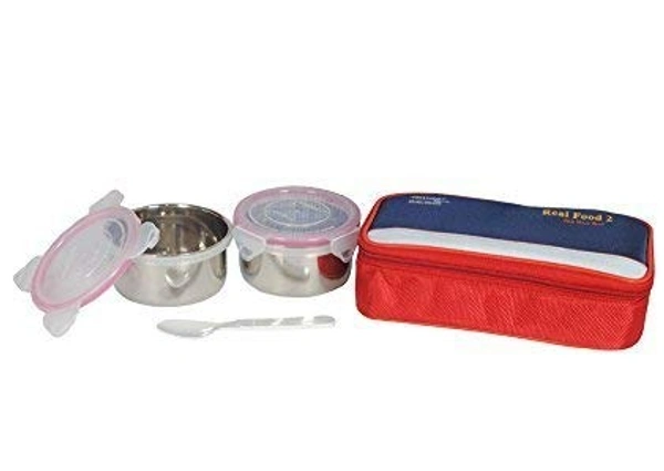 Friends Real Food Lunch Box Set of 2 Air Tight Containers - Hiranagar