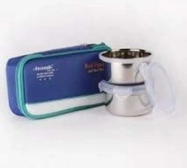 Friends Real Food Lunch Box Set of 2 Air Tight Containers - Hiranagar