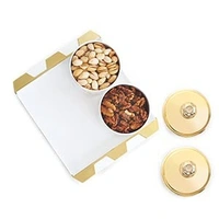 Rishabh Silky Ceramic Plastic Container Set With Tray - Hiranagar