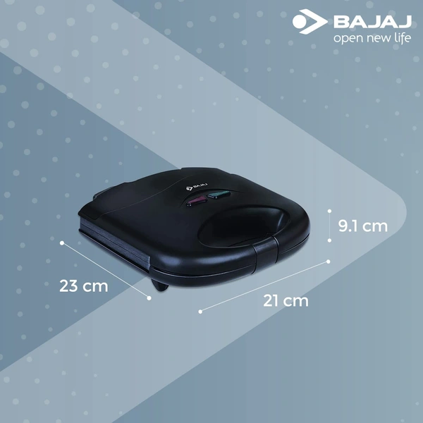 Bajaj SWX 3 Deluxe Sandwich Toaster 800W, Black, Regular - Hiranagar, 3-5 Days