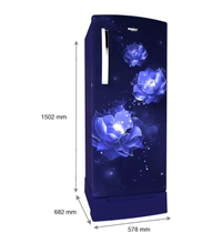 Whirlpool 215 L 5 Star Inverter Direct-Cool Single Door Refrigerator with Intellisense inverter technology(230 IMPRO ROY 5S INV SAPPHIRE ABYSS, Sapphire Abyss) - Credit & Debit Card Accepted, 3-5 Days