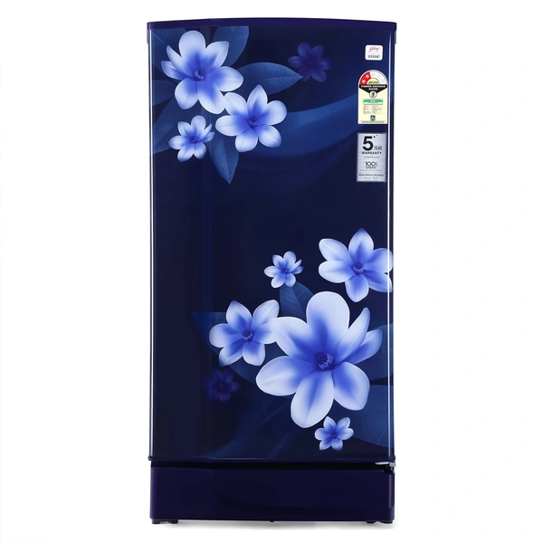 Godrej 185 L 2 Star Direct Cool Single Door Refrigerator (RD EDGE 200B 23 WRF PP BL, Pep Blue, Large Vegetable Tray) - 3-5 Days