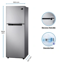 Samsung 253 L 2 Star Inverter Frost-Free Double Door Refrigerator (RT28A3032GS/HL, Gray Silver) - Credit & Debit Card Accepted, 3-5 Days