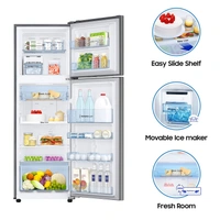 Samsung 275 L 3 Star with Inverter Double Door Refrigerator (RT30T3743S9/HL, Refined Inox, Convertible) - Credit & Debit Card Accepted, 3-5 Days