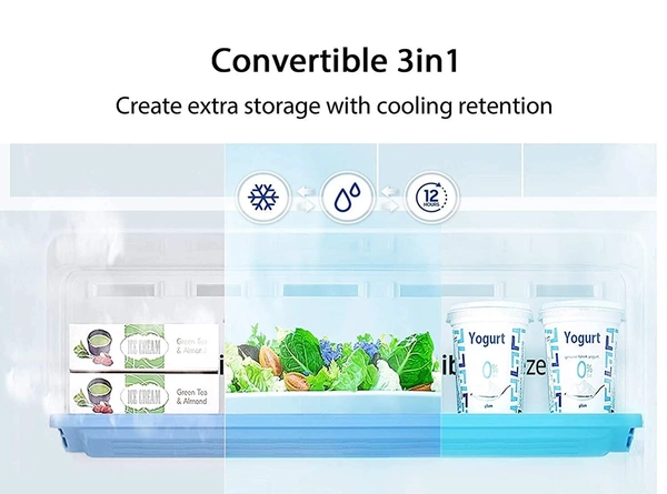 Samsung 275 L 3 Star with Inverter Double Door Refrigerator (RT30T3743S9/HL, Refined Inox, Convertible) - Credit & Debit Card Accepted, 3-5 Days