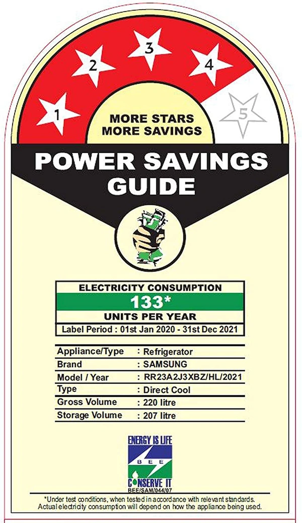 Samsung 220 L 4 Star Inverter Direct Cool Single Door Refrigerator (RR23A2J3XBZ/HL, Midnight Blossom Black, Digi-Touch Cool, Curd Maestro) - Credit & Debit Card Accepted, 3-5 Days