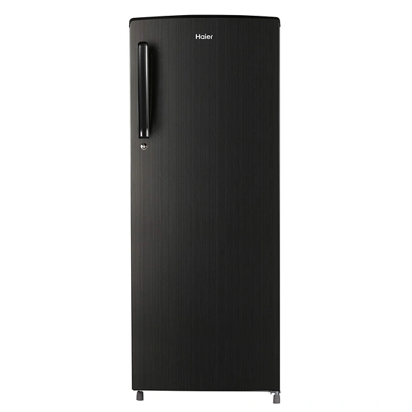 Haier 242 L 3 Star Inverter Direct-Cool Single Door Refrigerator (HED-24TKS, Black Brush line) - Credit & Debit Card Accepted, 3-5 Days