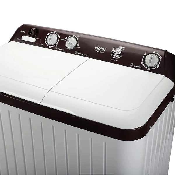 Haier 6.5 Kg Semi-Automatic Top Loading Washing Machine (HTW65-187BO, Burgundy) - Credit & Debit Card Accepted, 3-5 Days