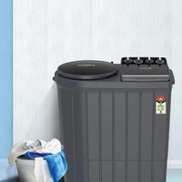 Whirlpool 9 Kg 5 Star Semi-Automatic Top Loading Washing Machine (ACE XL 9, Graphite Grey, 3D Scrub Technology) - Credit & Debit Card Accepted, 3-5 Days