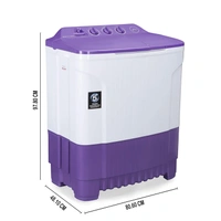 Godrej 7.5 Kg Semi-Automatic Top Loading Washing Machine (WS EDGE CLS 7.5 PN2 M ROPL, Royal Purple) - Credit & Debit Card Accepted, 3-5 Days