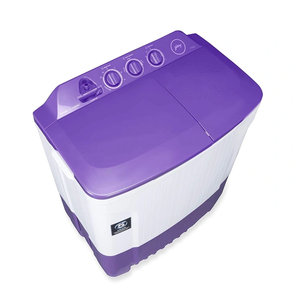 Godrej 7.5 Kg Semi-Automatic Top Loading Washing Machine (WS EDGE CLS 7.5 PN2 M ROPL, Royal Purple) - Credit & Debit Card Accepted, 3-5 Days