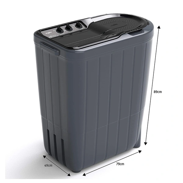 Whirlpool 6 Kg 5 Star Semi-Automatic Top Loading Washing Machine (SUPERB ATOM 60I, Grey Dazzle) - Credit & Debit Card Accepted, 3-5 Days