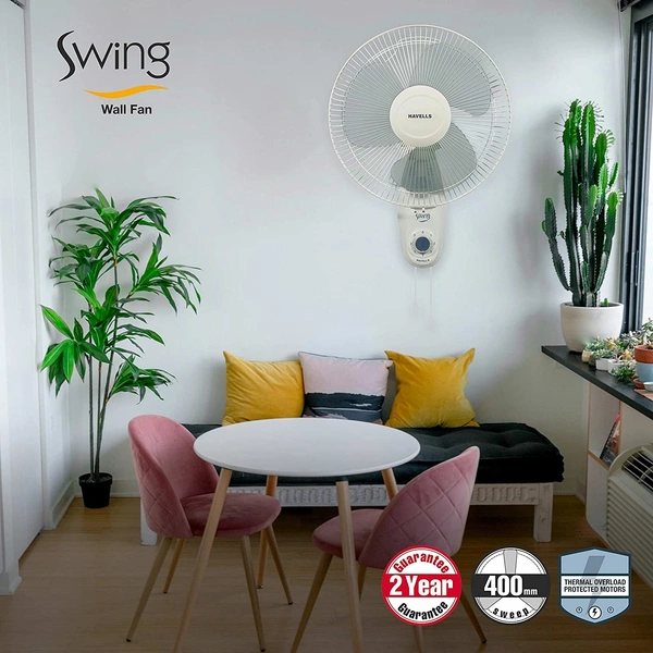 Havells Swing 400mm Wall Fan (Off White) - Hiranagar, Kathua Jatwal, 3-5 Days