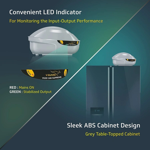 V-Guard Stabilizer VGSD 100 Supreme for Side by Side/ Double Door Refrigerator (300-600L) - Hiranagar, Kathua Jatwal, 3-5 Days