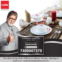 Cello Opalware Imperial Vinea Opalware Dinner Set, 27 Pieces, White - Hiranagar, `, 3-5 Days