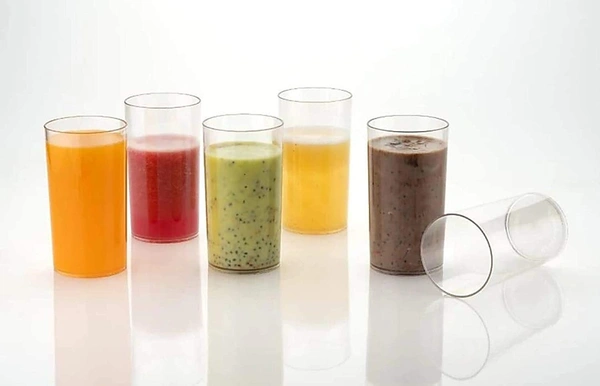 6 Pieces Unbreakable Stylish Transparent Water Glass/Juice Glass/Beer Glass/Wine Glass Plastic Glass Set 250 Ml - Hiranagar, 3-5 Days