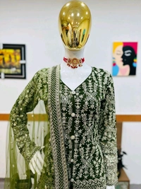 Fox Georgette Embroidery Siquince