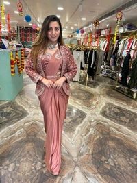 Ready To Wear Saree With Jacket Saree Design