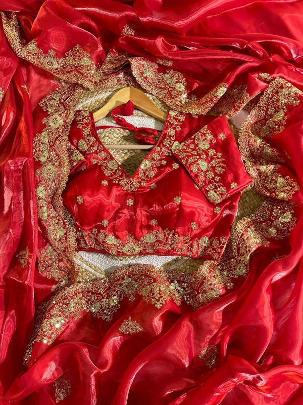 Pure Soft Zimmi Choo Saree With Amazing 3 Mm Sequence