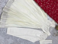 Pure Soft Vichitra Silk Fabric Fully Flair Kali Pattern And Canvas Patta With Duppta Set,pent Ready To Wear* - Xxl