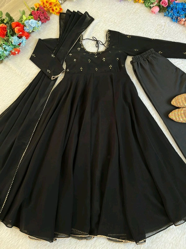 Party Wear Georgette Gown - M