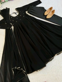 Party Wear Georgette Gown - M