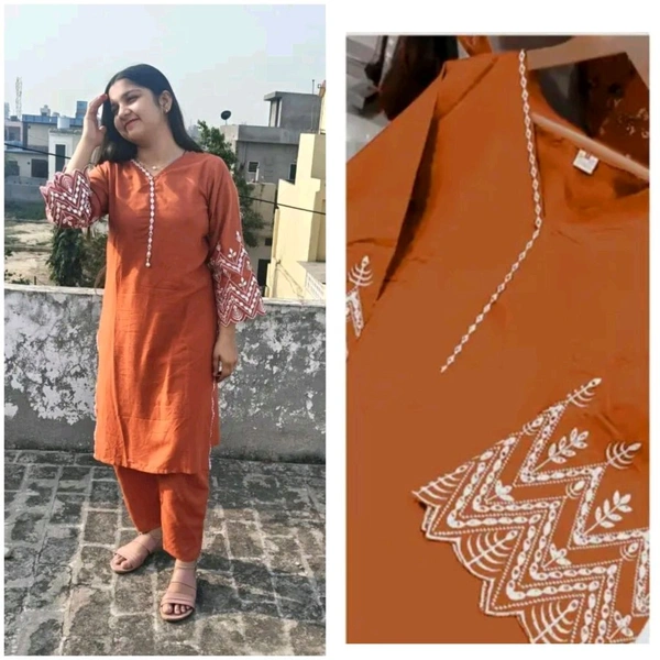 Viscose rayon Kurta With Bottom Wear - Xxl