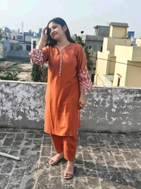 Viscose rayon Kurta With Bottom Wear - Xxl