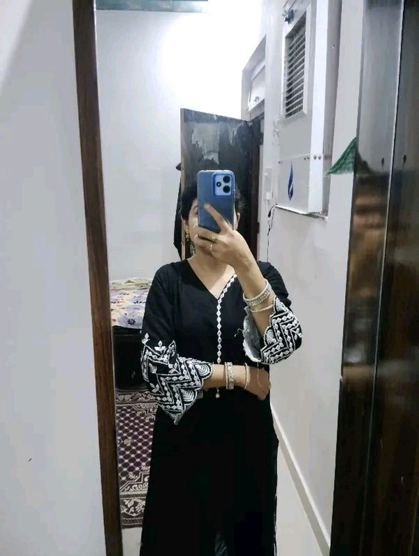 Viscose rayon Kurta With Bottom Wear - M