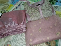 Chanderi Silk + Kurta Dupatta And Bottom Wear - S