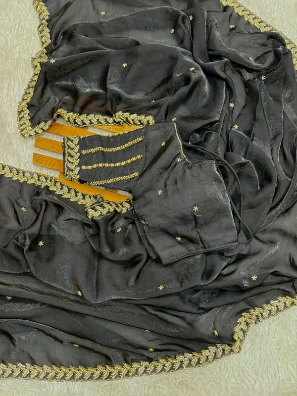 Unveil elegance with our *Handwork Fancy Saree Collection*!