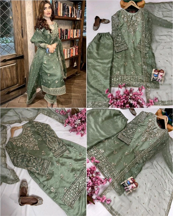 β€οΈπ*ENHANCE THE BEAUTY OF YOUR WARDROBE WITH THIS NEWLY LAUNCHED KURTI-PLAZZO SET*πβ€οΈ - M