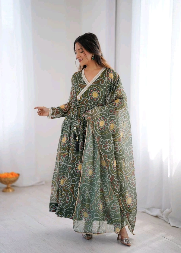 Presented Our New Printed Gown Pair With Real Modling For  This Wedding Season