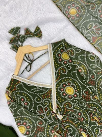 Presented Our New Printed Gown Pair With Real Modling For This Wedding Season - S-36