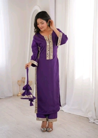 *READYMADE KURTI-PANT WITH BATWA* - M-38 - M-38