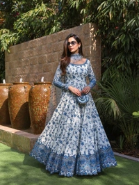 Launching New Party Wear Look Heavy Faux George - M-38