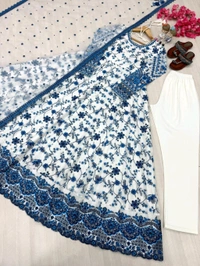 Launching New Party Wear Look Heavy Faux George - M-38