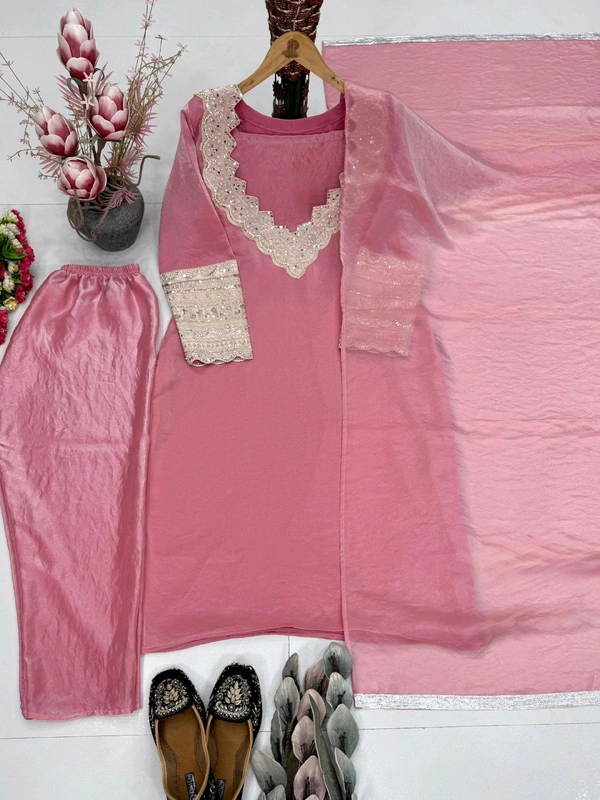 *LUNCHING NEW PARTY WEAR FOUR PIS SUIT SET* - M-38