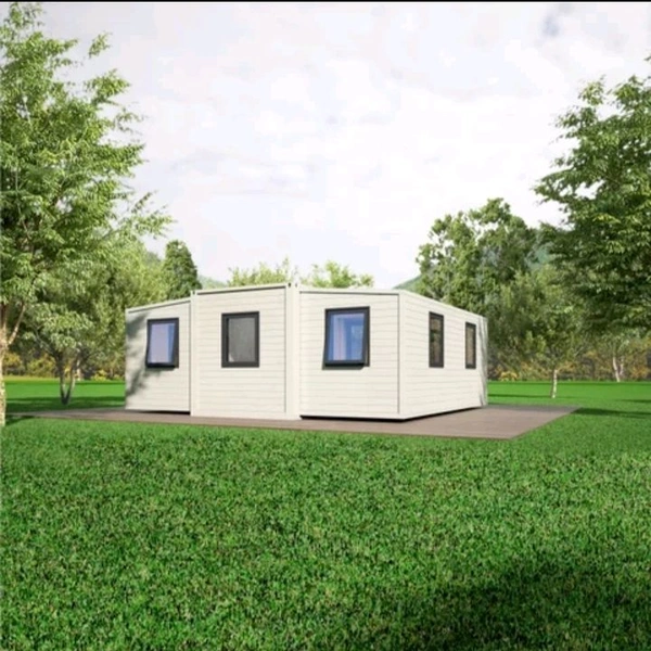 Fully Finished 2 Bedrooms Modular Homes Extended Prefab House Expansion Container House 20ft expandable modular homes - White, 5800*2200*2480MM