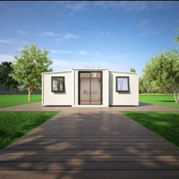 Fully Finished 2 Bedrooms Modular Homes Extended Prefab House Expansion Container House 20ft expandable modular homes - White, 5800*2200*2480MM