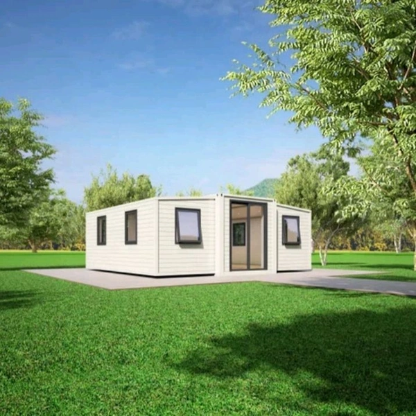 Fully Finished 2 Bedrooms Modular Homes Extended Prefab House Expansion Container House 20ft expandable modular homes - White, 5800*2200*2480MM