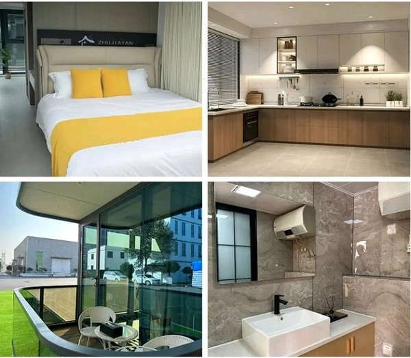 DEEPBLUE cabin tiny homes ready to ship/ friendly waterproof double wide prefabricated house/ portable house foldable container home vill - Sauvignon, 85*33*32