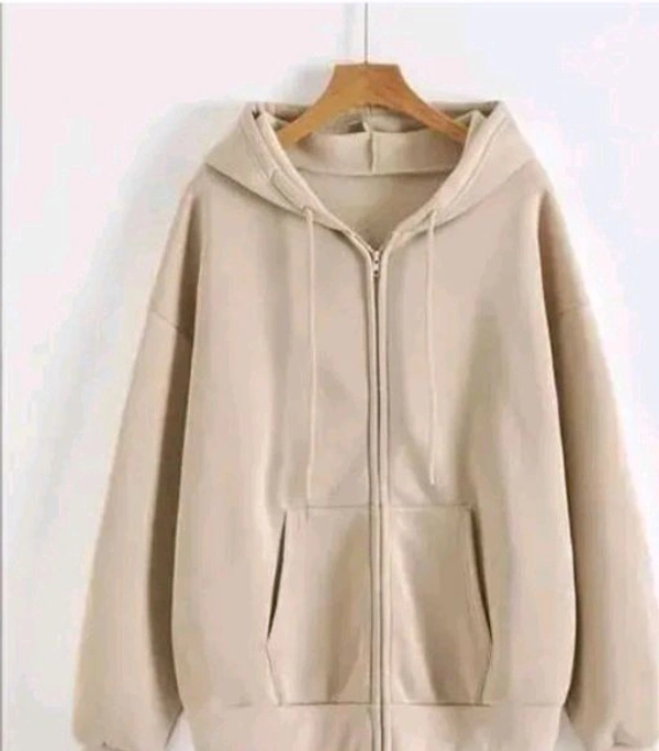 Trendy Beigo Colour Hoody For Women 