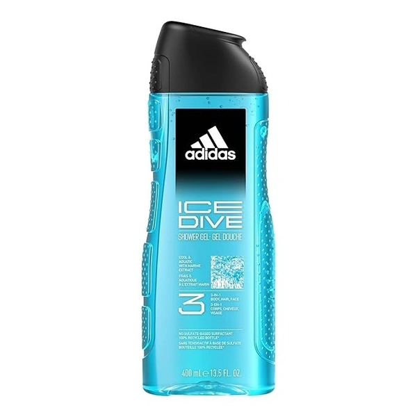 Adidas Ice Dive 3-IN-1 Shower Gel - 400ml