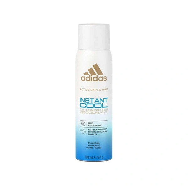 Adidas Instant Cool 24H Compressed Deodorant for Men & Women - 100ml