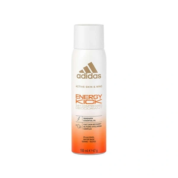 Adidas Energy Kick 24H Compressed Deodorant for Men & Women - 100ml
