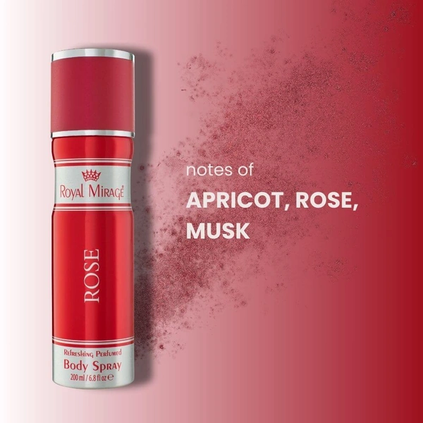 Royal Mirage Rose Refreshing Perfumed Body Spray- 200ml